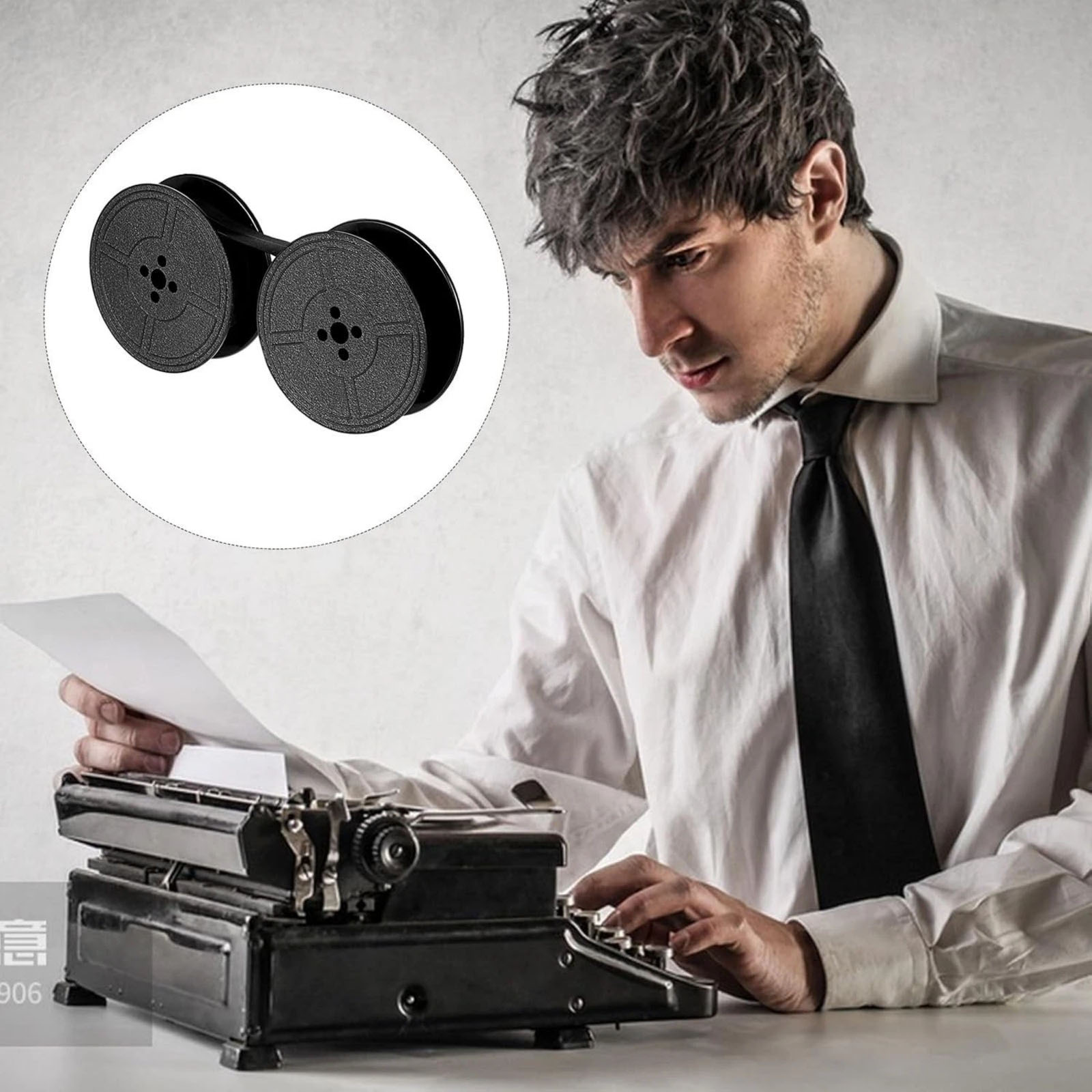 Typewriter Ribbon Roll - 2 rotoli di nastro universale per
