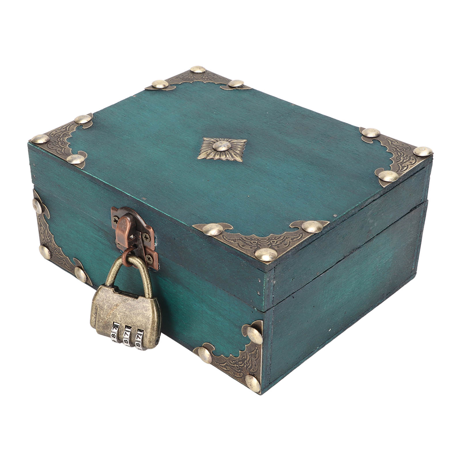 Vintage Items Collection - Scatola Portagioie in Legno con Serratura,