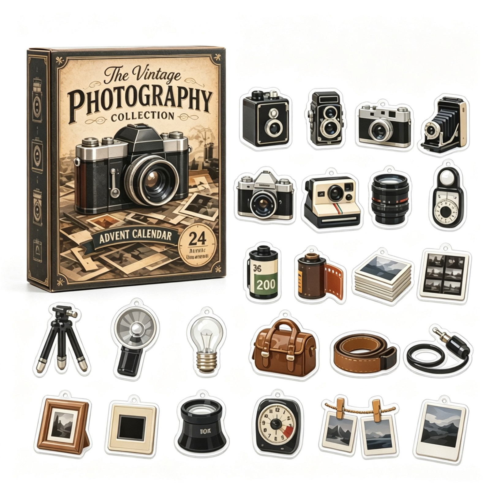Collectible Vintage Cameras - 2026 Calendario dell'Avvento della Collezione Fotografica