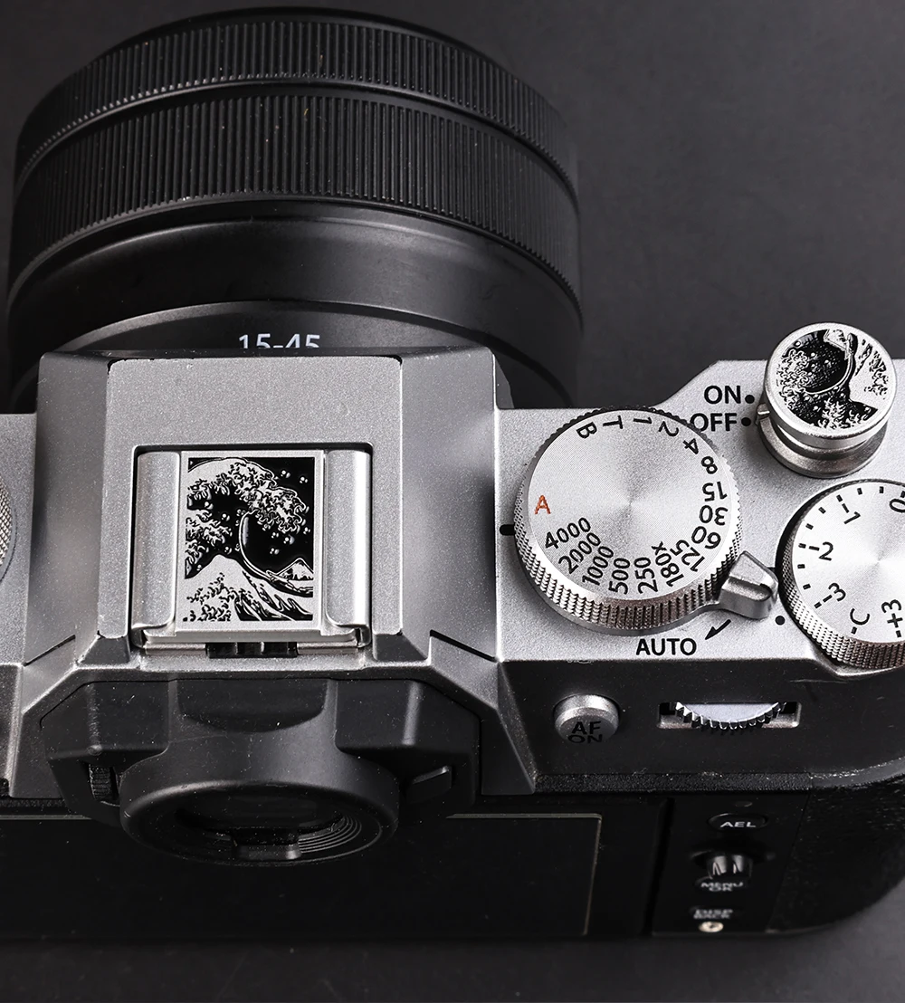 Lens Cap Vintage - Set Copri-Slitta Calda e Pulsante Filettato
