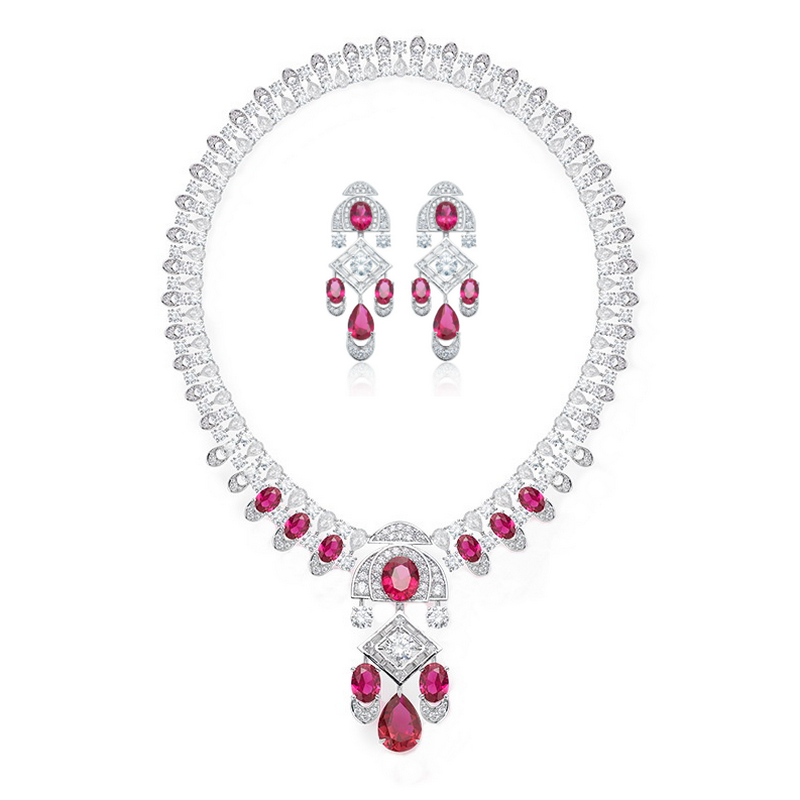 Vintage Collectible Jewelry - Collezione di design Collana stile Orecchini