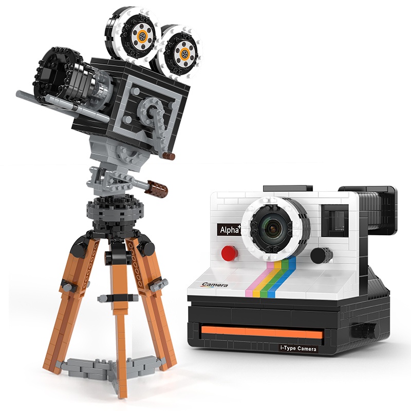 Collectible Vintage Cameras - 802 pz Mini Building Block Modello