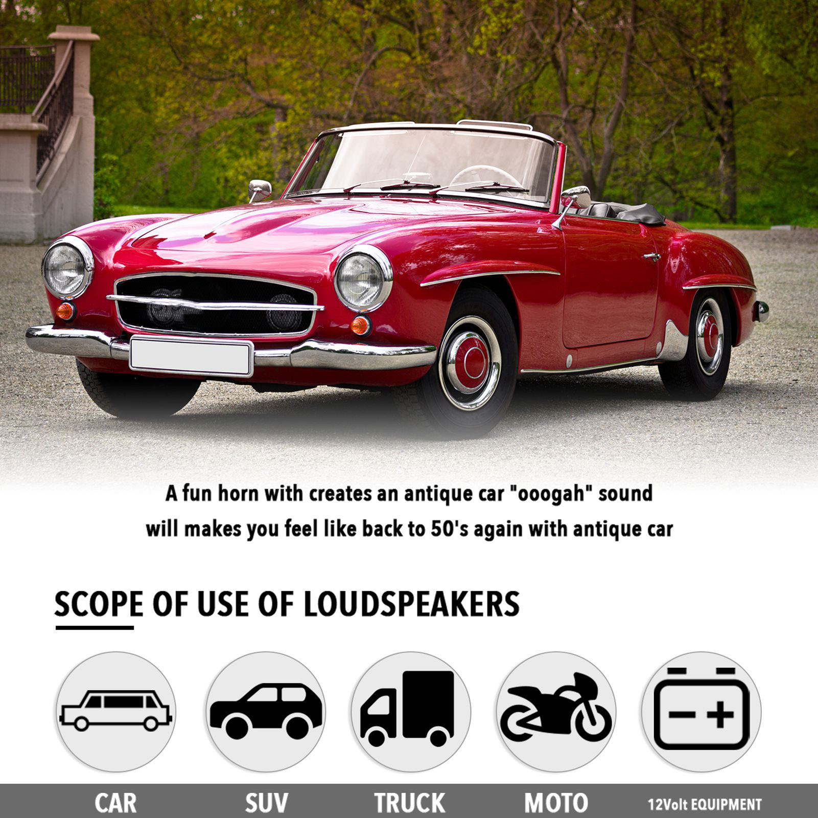 Clacson classico Oogah vintage - Vintage Collectible Cars recensione e prezzo