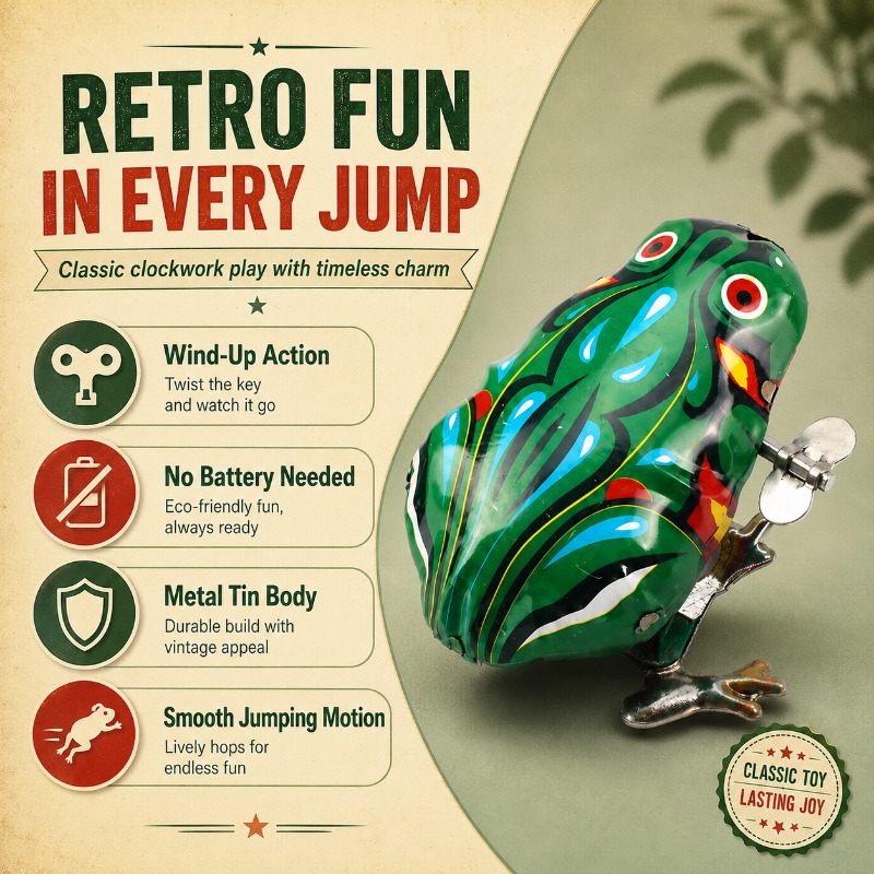 Rana di Latta Meccanica a Moll - Vintage Toys Collection recensione e prezzo